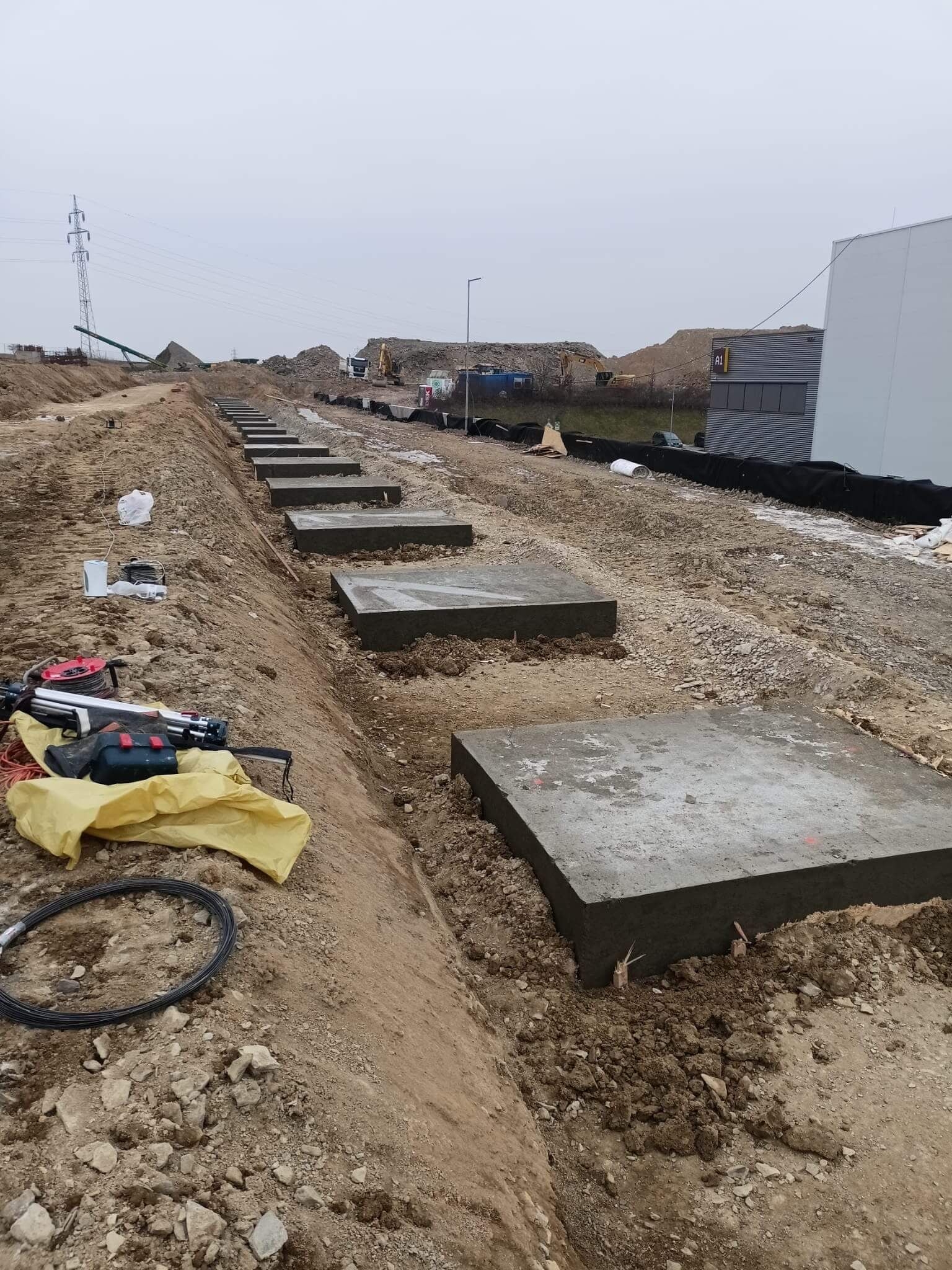 CT Park Kvasiny Založení výstavby haly 7